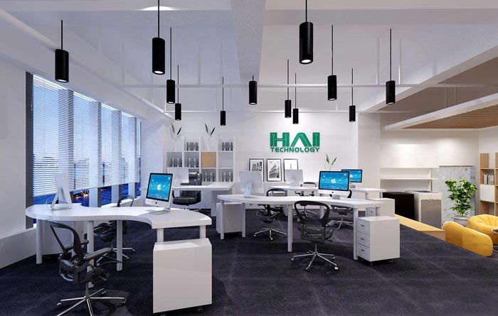 200平方小型办公室装修设计案例效果图