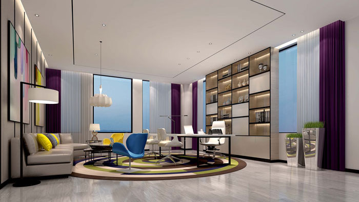 高端电子商务办公室装修案例？