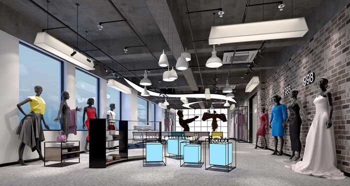 780平方中型创意办公室展区装修设计案例效果图