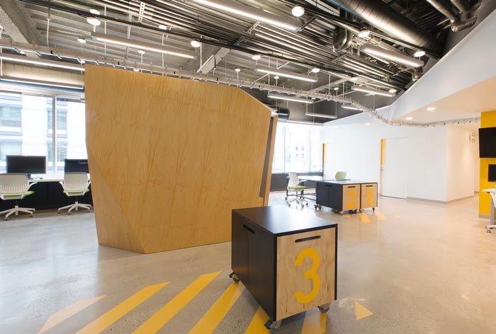 灵活创意办公空间灵活区域装修设计案例效果图