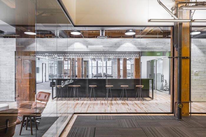 通信公司办公室装修设计实景图