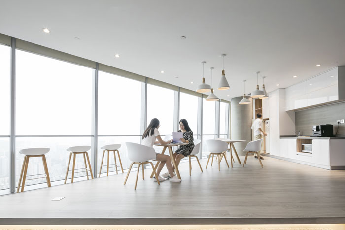 教育培训机构办公室茶水间装修设计案例效果图